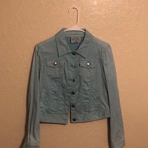 Teal Button Up Jacket